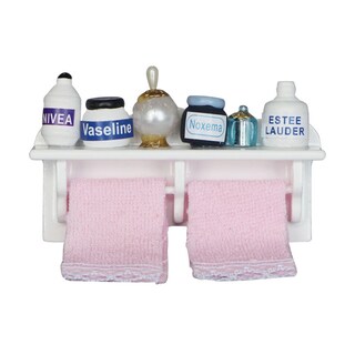 Foto 1 | Foto 1 | Toallero De Baño Dollhouse En Miniatura 1:12 Con Accesorios - Venta Internacional.