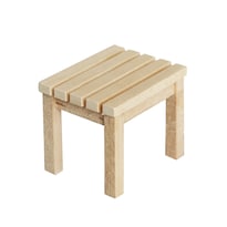 Mueble De Casa De Muñecas En Miniatura Banco Cuadrado De Madera A Escala 1:12 - Venta Internacional.