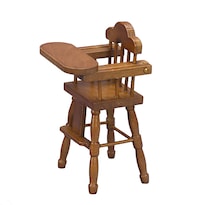Trona Miniatura Dollhouse Baby C De Madera A Escala 1:12 De Madera De Roble - Venta Internacional.