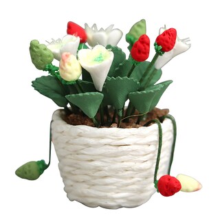Foto 1 | Foto 1 | Planta De Fresas En Miniatura Dollhouse A Escala 1:12 En Maceta - Venta Internacional.