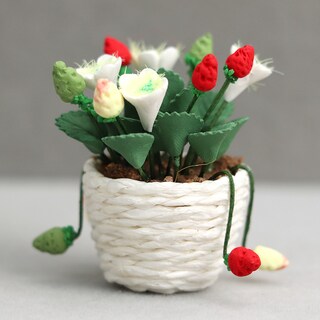 Foto 2 | Foto 2 | Planta De Fresas En Miniatura Dollhouse A Escala 1:12 En Maceta - Venta Internacional.