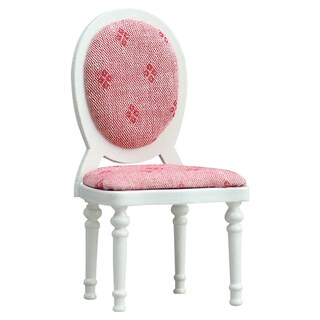 Foto 1 | Foto 1 | Silla En Miniatura Con Forma De Casa De Muñecas Tapizada En Rojo Escala 1:12 - Venta Internacional.