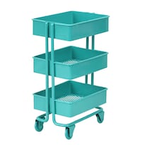 Carrito De Almacenamiento Metálico Para Muebles De Casa De Muñecas En Miniatura Escala 1:12 - Venta Internacional.