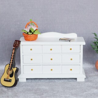 Foto 2 | Foto 2 | Armario En Miniatura De Madera Blanca A Escala 1:12 Para Casa De Muñecas - Venta Internacional.