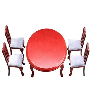 Foto 1 | Foto 1 | Juego De Muebles Dollhouse Mesa De Madera De Secuoya En Miniatura A Escala 1:12 - Venta Internacional.