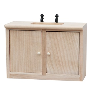 Foto 1 | Foto 1 | Fregadero De Cocina En Miniatura Dollhouse Escala 1:12 De Madera - Venta Internacional.