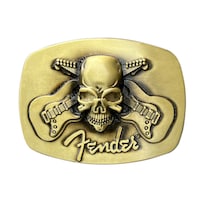 Cinturón Con Hebilla Calavera Y Guitarra Aleación De Estilo Western Vintage - Venta Internacional.
