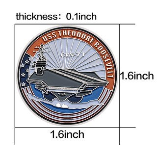 Foto 2 | Foto 2 | Moneda Conmemorativa Uss Theodore Roosevelt Cvn-71 U.s. Navy - Venta Internacional.