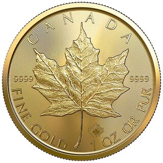 Foto 1 | Foto 1 | Moneda Conmemorativa Hoja De Arce De Canadá 1 Onza Hierro Dorado Fino - Venta Internacional.
