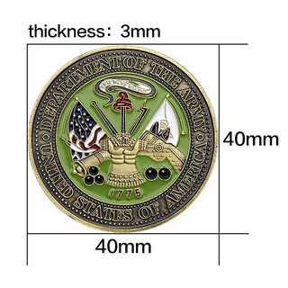 Foto 2 | Foto 2 | Moneda Conmemorativa Del Departamento Del Ejército De Los Estados Unidos De 1775 Emblema 35g - Venta Internacional.