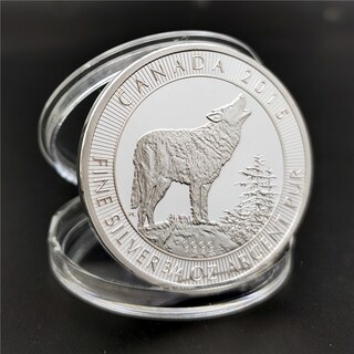 Foto 2 | Foto 2 | Moneda Conmemorativa Canadian Wolf Edición 2015 35 G Hierro - Venta Internacional.