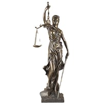 Estatua De Resina De Lady Justice De 69 Cm Con Báscula Para Oficina Legal - Venta Internacional.