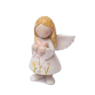 Foto 1 | Foto 1 | Figuras De Resina Con Forma De Ángel Con Corazón 9 5 Cm Resina Sintética - Venta Internacional.
