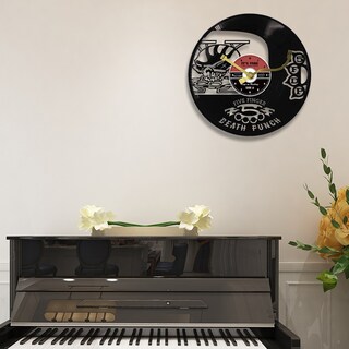 Foto 2 | Foto 2 | Reloj De Pared Con Diseño Retro De Disco De Vinilo Five Finger Death Punch - Venta Internacional.