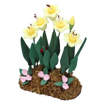 Maceta En Miniatura Con Forma De Casa De Muñecas Escala 1:12 De Resina Amarilla - Venta Internacional.