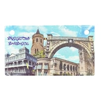Imán De Hierro Para Nevera Bridgetown Barbados Cityscape 10 X 5 6 Cm - Venta Internacional.