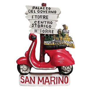 Foto 1 | Foto 1 | Imán Para Nevera San Marino Scooter 3d Resina Recuerdo - Venta Internacional.