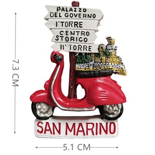 Foto 3 | Foto 3 | Imán Para Nevera San Marino Scooter 3d Resina Recuerdo - Venta Internacional.