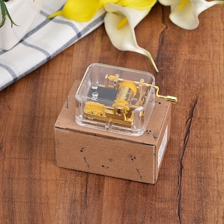 Foto 2 | Foto 2 | Caja De Música Con Manivela De Pvc Transparente Con Canon Melody De 8 Cm - Venta Internacional.