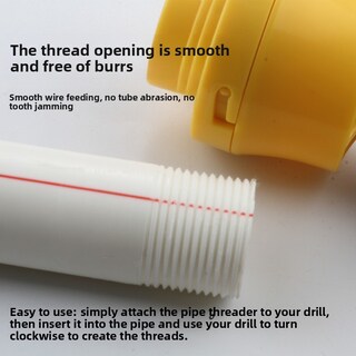 Foto 2 | Foto 2 | Taladro Eléctrico Para Roscado De Tuberías De Agua Ppr Color Amarillo - Venta Internacional.