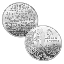 Moneda Conmemorativa Love Is Forever | Boda Y Día De San Valentín - Venta Internacional.