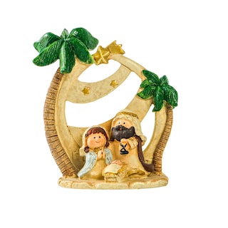 Foto 1 | Foto 1 | Figura De Belén De Resina Con Jesús María José 10 49 X 11 5 Cm - Venta Internacional.