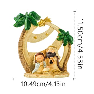 Foto 2 | Foto 2 | Figura De Belén De Resina Con Jesús María José 10 49 X 11 5 Cm - Venta Internacional.