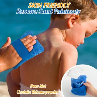 Foto 3 | Foto 3 | Manoplas Removedoras De Arena 2 Unidades Reutilizables Color Gris Playa Para La Familia - Venta Internacional.