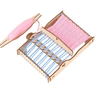 Foto 1 | Foto 1 | Kit De Experimentos Científicos Telar De Madera Vintage Tejido A Mano - Venta Internacional.