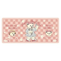 Alfombrilla De Ratón Genérica Grande 80 X 30 Cm 2 Mm De Grosor Rosa A Cuadros - Venta Internacional.