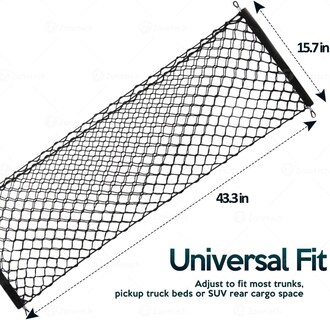 Foto 4 | Foto 4 | Red Para Maletero De Coche De Nailon Elástica Muy Resistente Color Negro 295 G - Venta Internacional.