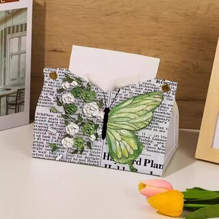 Foto 3 | Foto 3 | Funda Para Pañuelos Vintage Con Forma De Mariposa Piel Sintética 19 X 14 Cm - Venta Internacional.