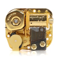 Music Box Yesterda Movimiento Metálico Chapado En Oro De 18 Notas - Venta Internacional.