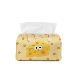 Foto 1 | Foto 1 | Funda Para Caja De Pañuelos Bonita Tela Con Diseño De Dibujos Animados De Queso - Venta Internacional.