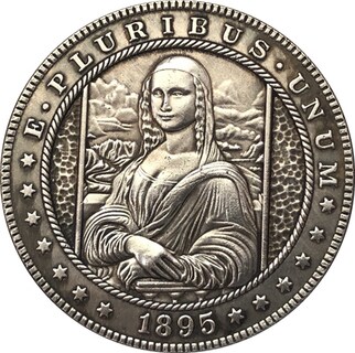 Foto 1 | Foto 1 | Moneda Conmemorativa 1895 Mona Lisa Art Copper 35g 4cm - Venta Internacional.