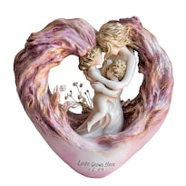 Escultura De Resina Amor Entre Madre E Hijo Vínculo Familiar - Venta Internacional.