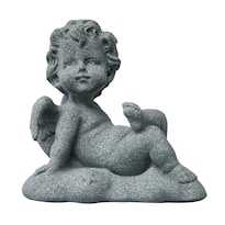 Escultura Estatua Creativa Ángel Miniatura Piedra Artificial - Venta Internacional.