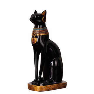 Foto 1 | Foto 1 | Figura De Resina Diosa Egipcia Gato Bastet 13x21x37 Cm - Venta Internacional.