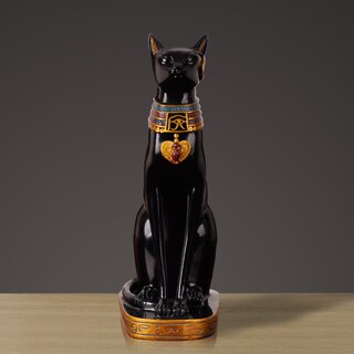 Foto 3 | Foto 3 | Figura De Resina Diosa Egipcia Gato Bastet 13x21x37 Cm - Venta Internacional.