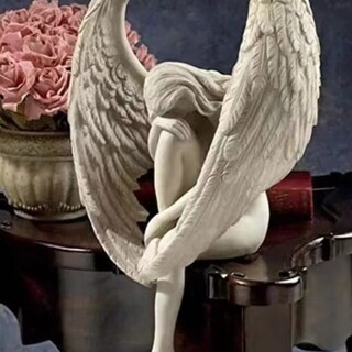 Foto 2 | Foto 2 | Escultura De Ángel Minimalista De Resina De Estilo Nórdico De 15 Cm - Venta Internacional.