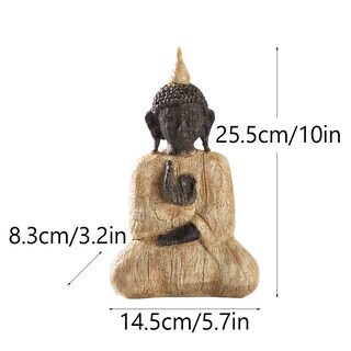 Foto 2 | Foto 2 | Estatua Escultórica De Buda Del Sudeste Asiático 590 G 14 5 X 8 3 X 25 5 Cm - Venta Internacional.