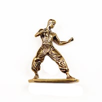 Escultura Estatua De Cobre Figura De Kung-fu Artes Marciales Chinas - Venta Internacional.