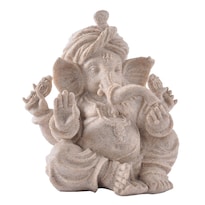 Escultura Ganesha Estatua De Resina Elefante Indio Tradicional - Venta Internacional.