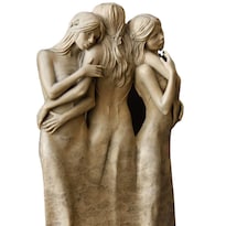 Escultura De Resina Estatua De Tres Diosas Mujeres Elegantes - Venta Internacional.