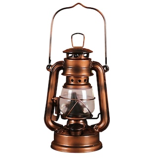 Foto 1 | Foto 1 | Escultura Vintage Farol De Queroseno Arte De Hierro Estatua De 28 Cm - Venta Internacional.