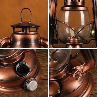 Foto 2 | Foto 2 | Escultura Vintage Farol De Queroseno Arte De Hierro Estatua De 28 Cm - Venta Internacional.