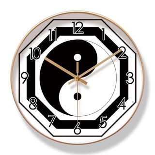 Foto 1 | Foto 1 | Reloj De Pared Yin Yang De 30 Cm Silencioso De Cuarzo Que No Hace Tictac - Venta Internacional.