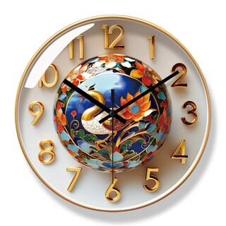 Foto 1 | Foto 1 | Reloj De Pared Creative Peacock Silent Con Espejo De Plástico De 30 Cm - Venta Internacional.