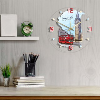 Foto 2 | Foto 2 | Reloj De Pared Con Diseño Del Big Ben De Londres 30 Cm No Hace Tictac - Venta Internacional.