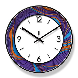 Foto 1 | Foto 1 | Reloj De Pared Moderno Abstracto De 30 Cm Silencioso De Cuarzo - Venta Internacional.
